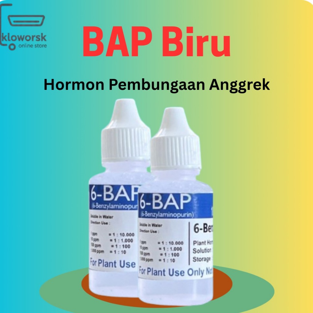 BAP 6 ANGGREK label biru Booster, Pupuk, Anggrek 6-BAP 10.000 ppm 30 ml By KSK
