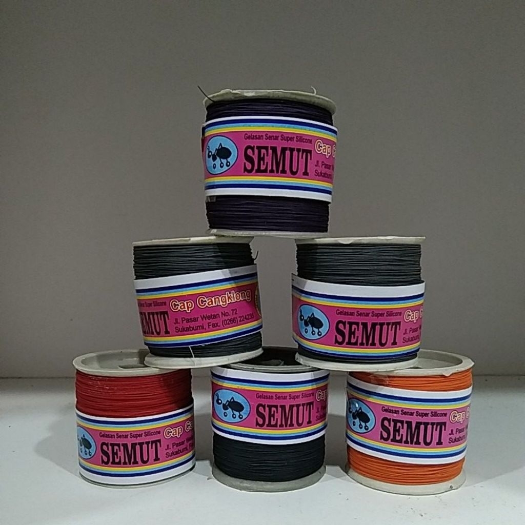 GELASAN SENAR SUPER SILICONE CAP SEMUT/CAP CANGKLONG SUPER TAJAM DAN PANJANG PREMIUM ANTI PUTUS