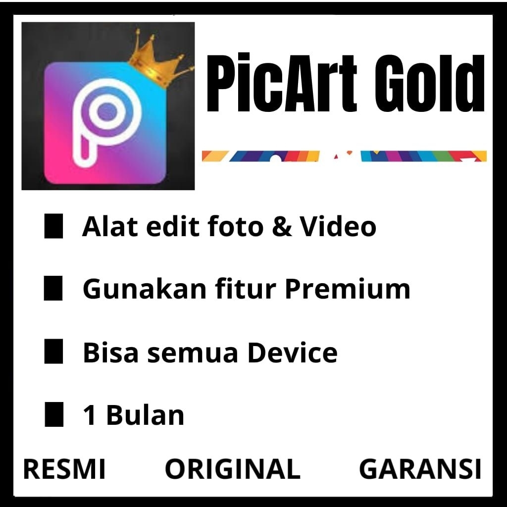 PicsArt Gold - Edit foto dan video dengan mudah