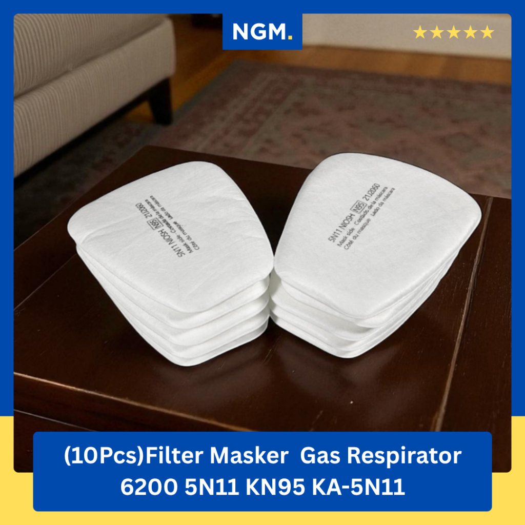 NIOSH N95 Filter Masker Gas Respirator Cotton 6200 5N11 KN95 10 PCS KA-5N11