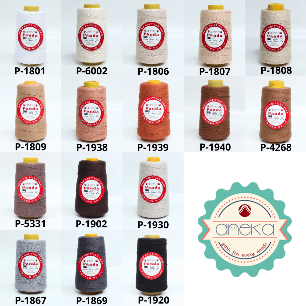 KATALOG - Benang Rajut Katun Panda / Cotton Yarn 1