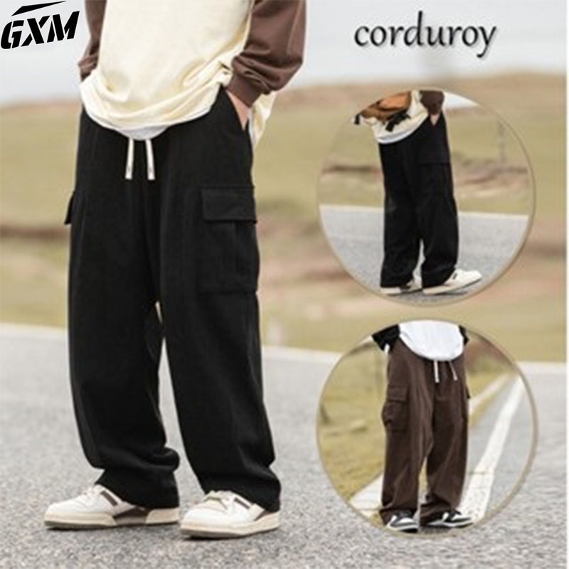 celana panjang corduroy pria joger sweatpants celana cargo celana jongger pria celana korean style c