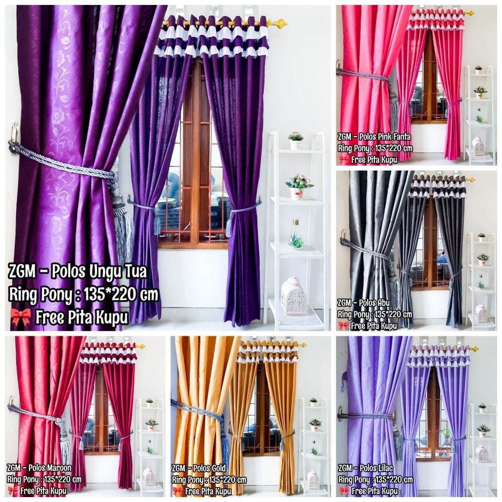 Gorden Rumbai Pony Polos Embos Ring 12 Ukuran 135x220 (Free Tali Pita)