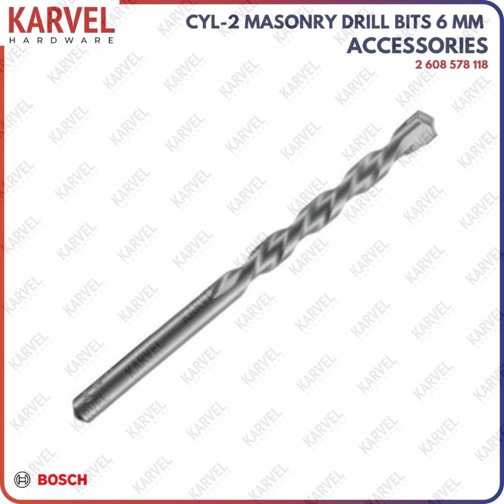 Bosch CYL-2 Masonry Mata Bor Beton 6 mm (118)