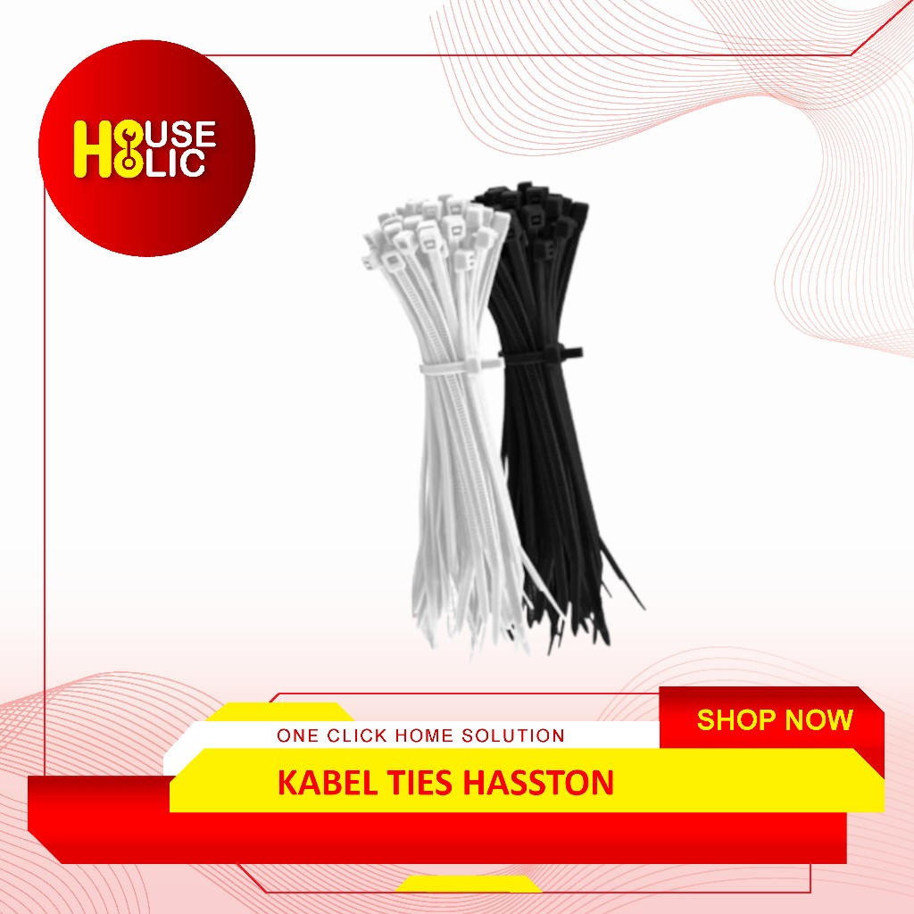Hasston Kabel Ties / Cable ties / Ikat Kabel / Nylon Cable Ties 3 x 100 (4580)