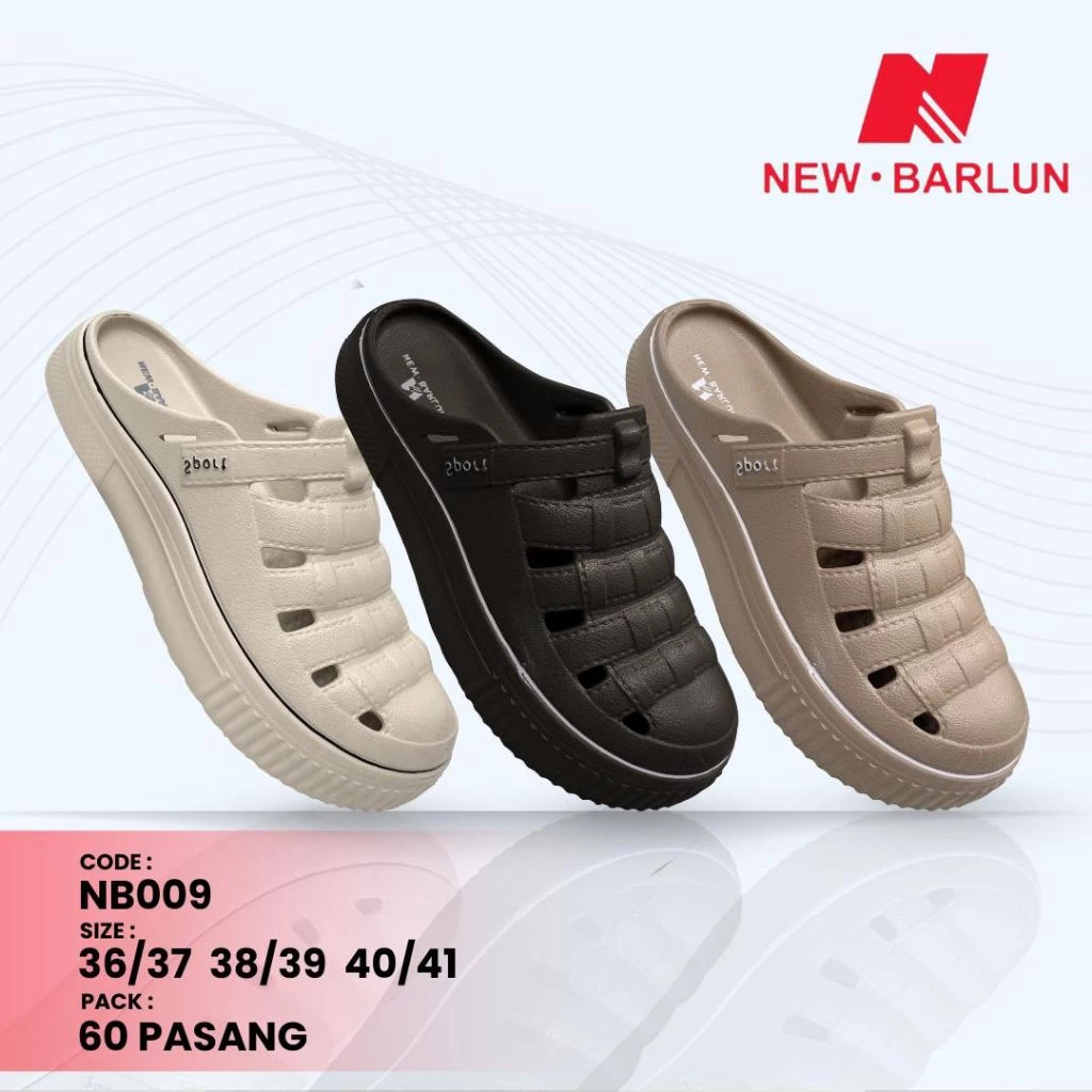 The NY - Sepatu Sandal NB 009 Sendal Wanita Insole Empuk Anti Slip Cocok untuk Keseharian Bepergian