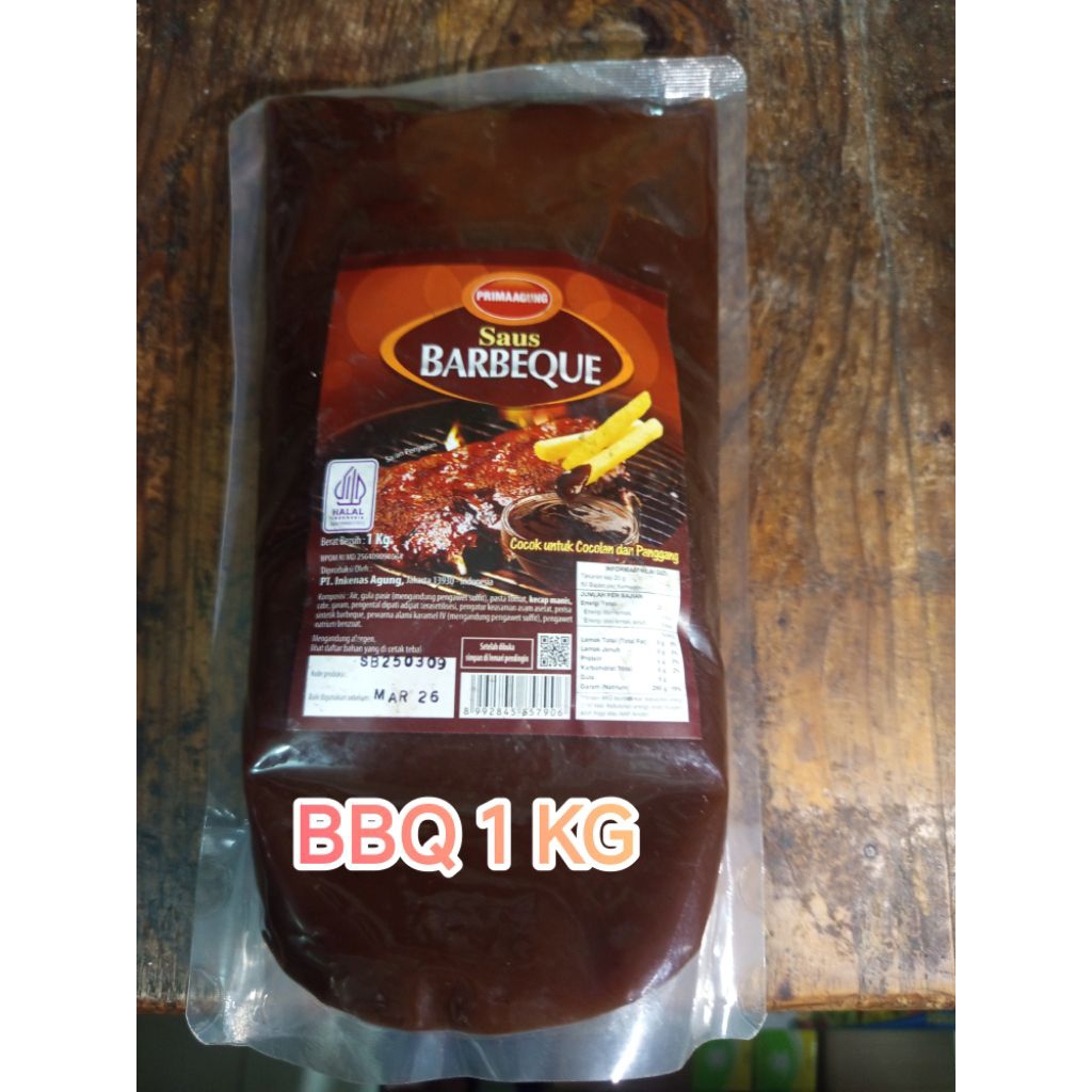 

[1 KG] Saus Barbeque BBQ Kemasan 1KG Prima Agung - Saos BBQ premium 1 Kg