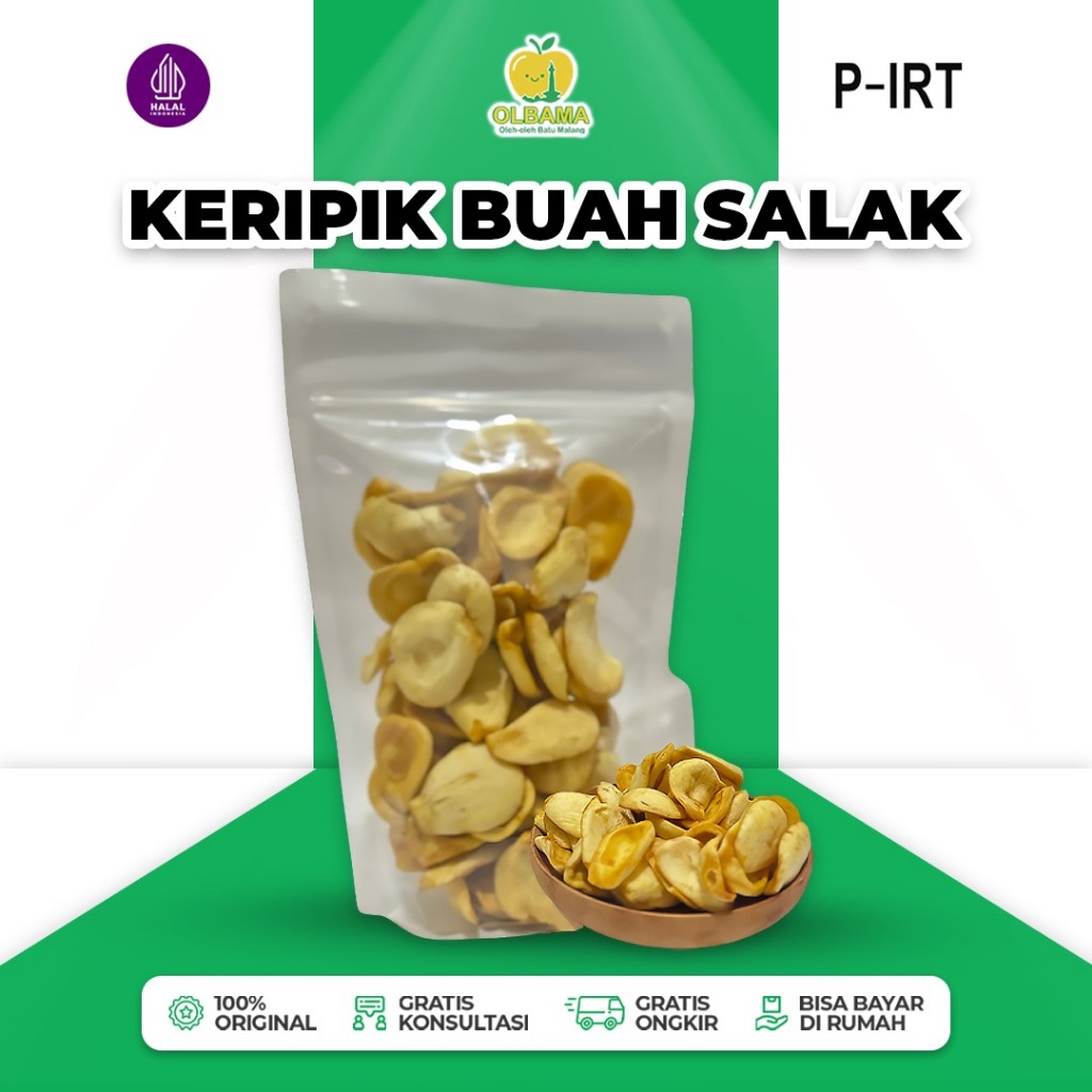 

Keripik Buah Salak 100gr Oleh Oleh Khas Batu Malang | Camilan Kripik Asli 100% Cemilan Gurih Renyah