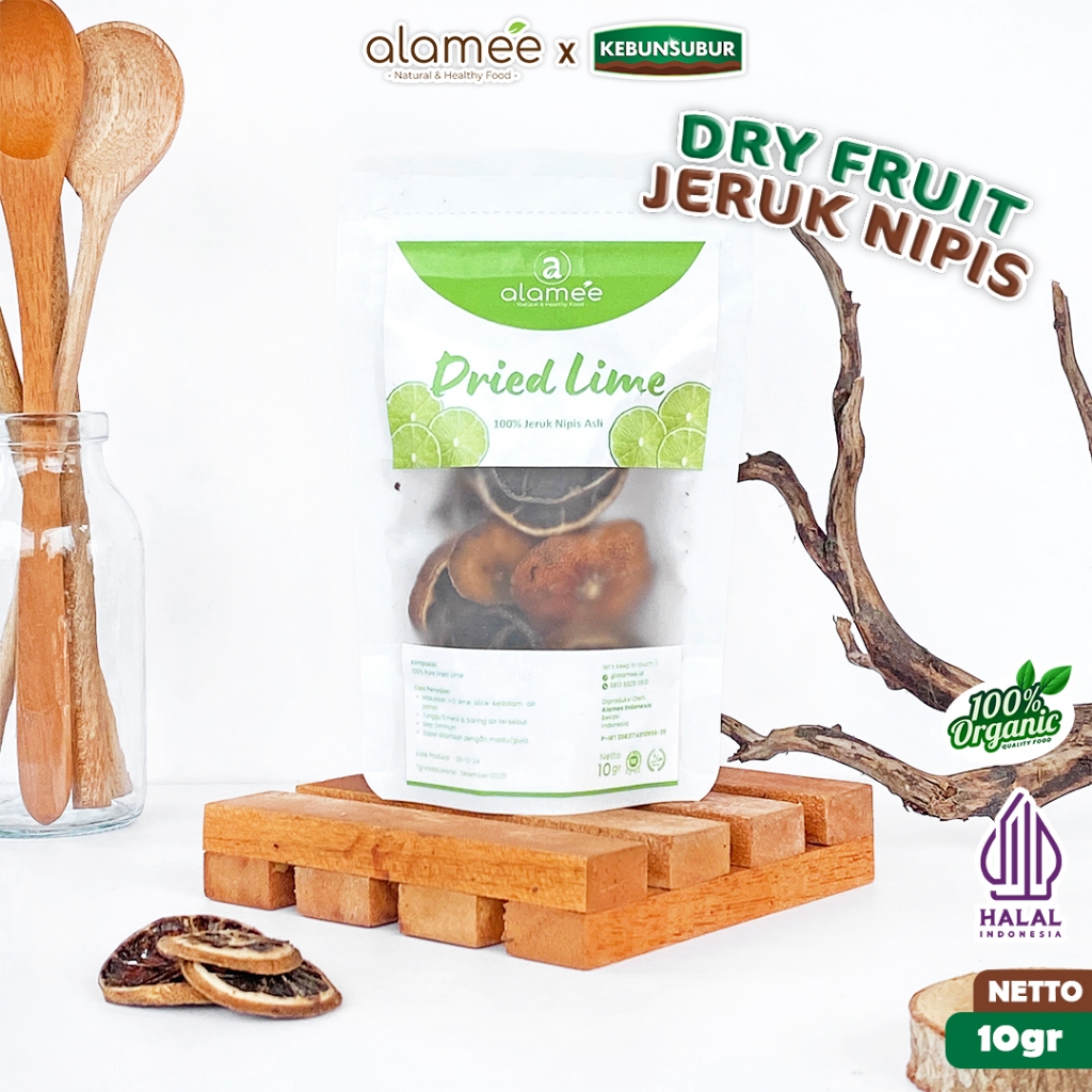 

ALAMEE Teh Jeruk Nipis Kering Dried Lime Slice Tea Teh Herbal Buah Iris Organik 10gr kebunsubur