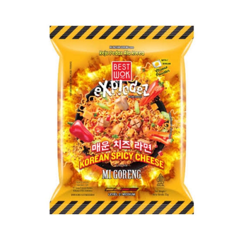 

Best Wok Mie Goreng Korean Spicy Cheese Mie Instan 73gram