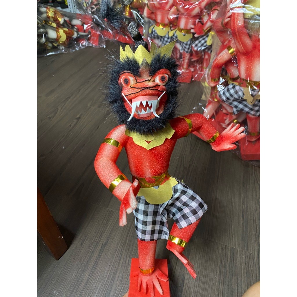 Ogoh-ogoh Mini Hanoman Merah Termurah Tanpa Lampu