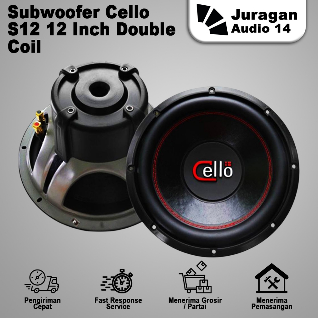 Subwoofer Cello S12 12 Inch Double Voice Coil Magnet