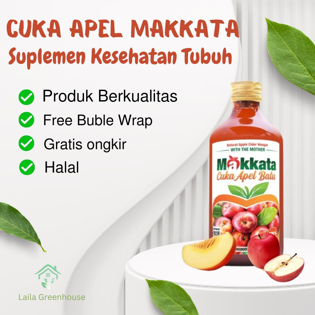 

Obat Maag Cuka Apel Makkata Ampuh Segar Bebas Gula Dan Bahan Kimia Bpom Isi 330ml