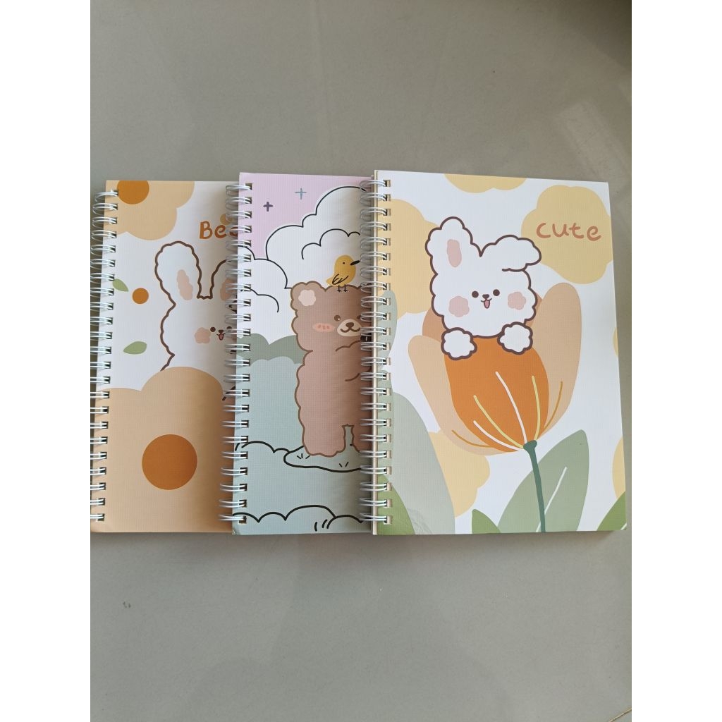 

NOTEBOOK SPIRAL A5 RABBIT BEAR CUTE