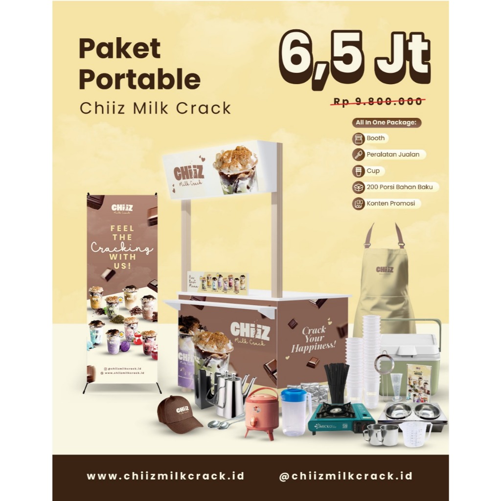 

PAKET PORTABLE CHIIZ MILK CRACK