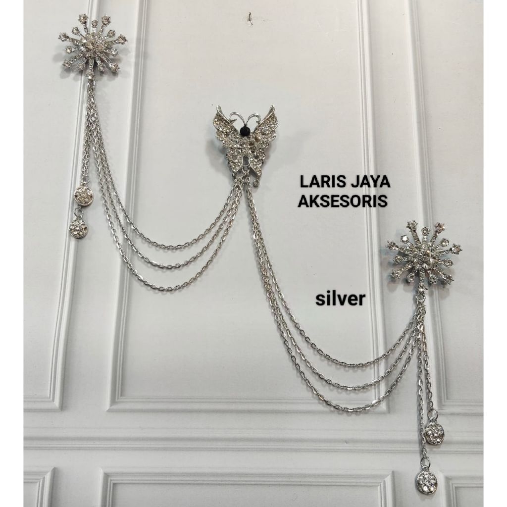 Bros rantai kebaya / bros kebaya janggan / bros jas pin / rantai baju jas / rantai baku kebaya / bro