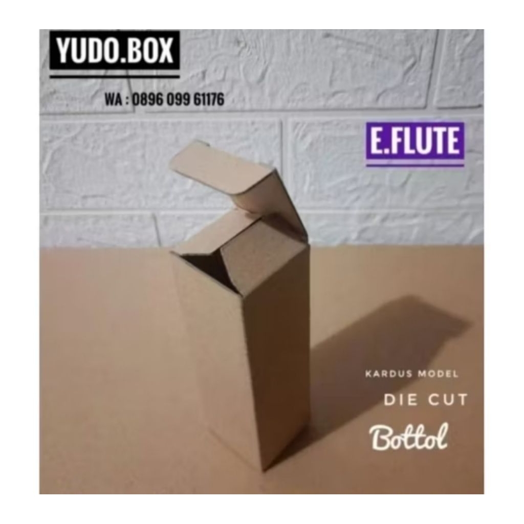 

karton kardus UK.4,5x4,5x11 cm model diecut botol