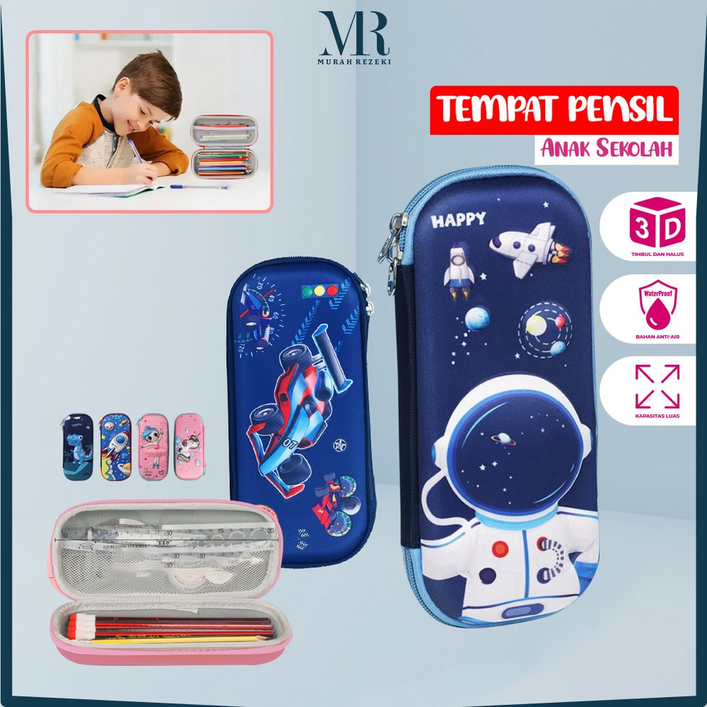 

EC Kotak Pensil 3D Karakter Timbul Penyimpanan Alat Tulis Anti Air / Tempat Pensil Anak Sekolah TK Import MR A39