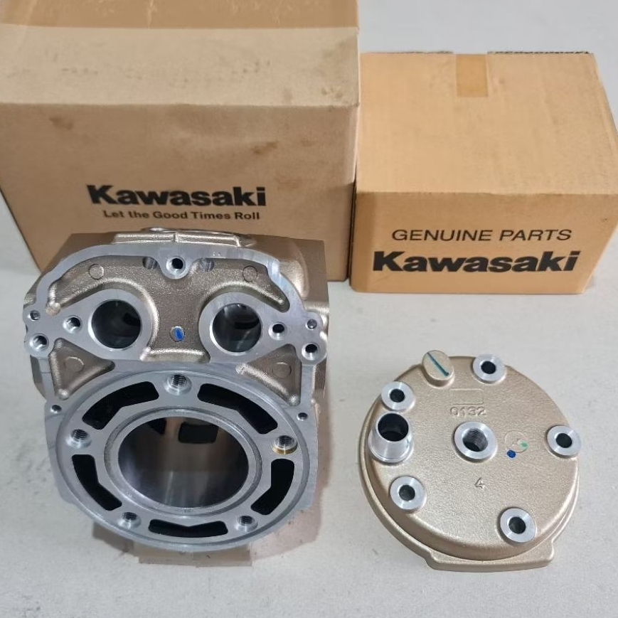 PAKET BLOCK NINJA R/RR GOLD ONLY TANPA PISTON ORI KMI HEAD NINJA GOLD ORI KMI