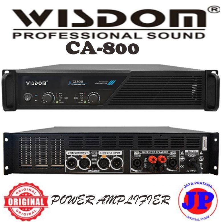 Wisdom CA800 Power Amplifier 2 Saluran