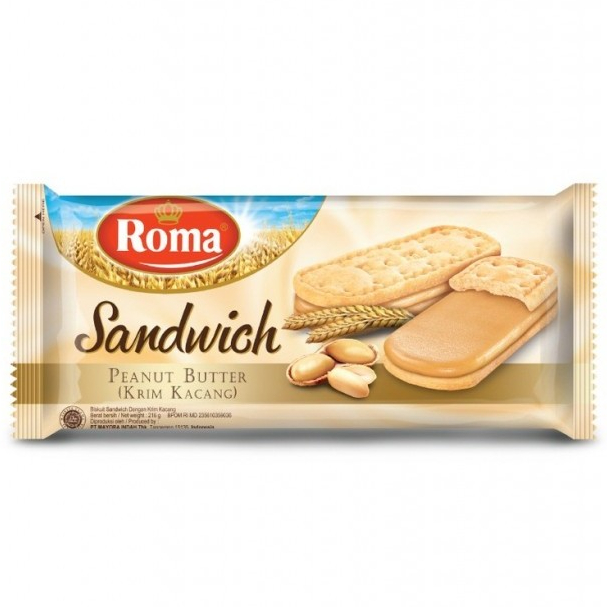 

ROMA SANDWICH PEANUT BUTTER 206 GR 8996001305058