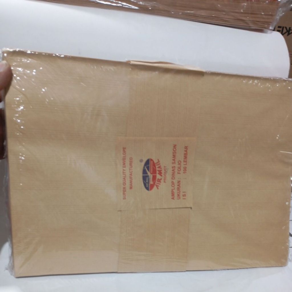 

Amplop coklat folio merk airmail