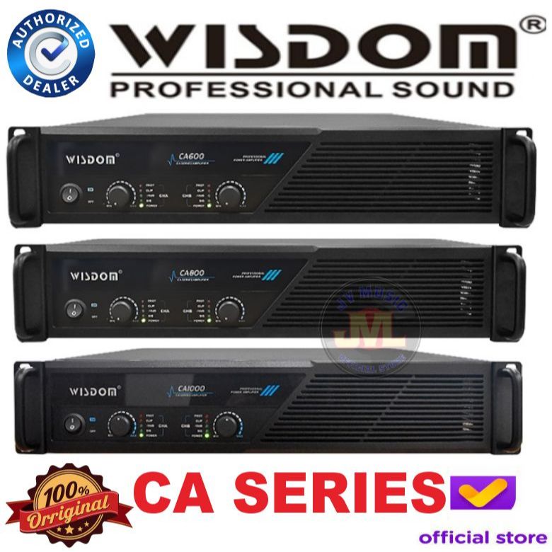 Wisdom CA600 / CA800 / CA1000  2-channel Power Amplifier Wisdom CA-600  / CA-800   / CA-1000 Origina