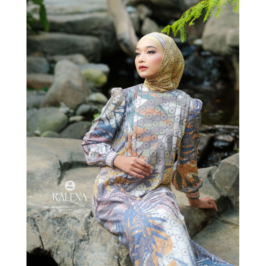 Premium Kalena series by shkata gamis kerudung