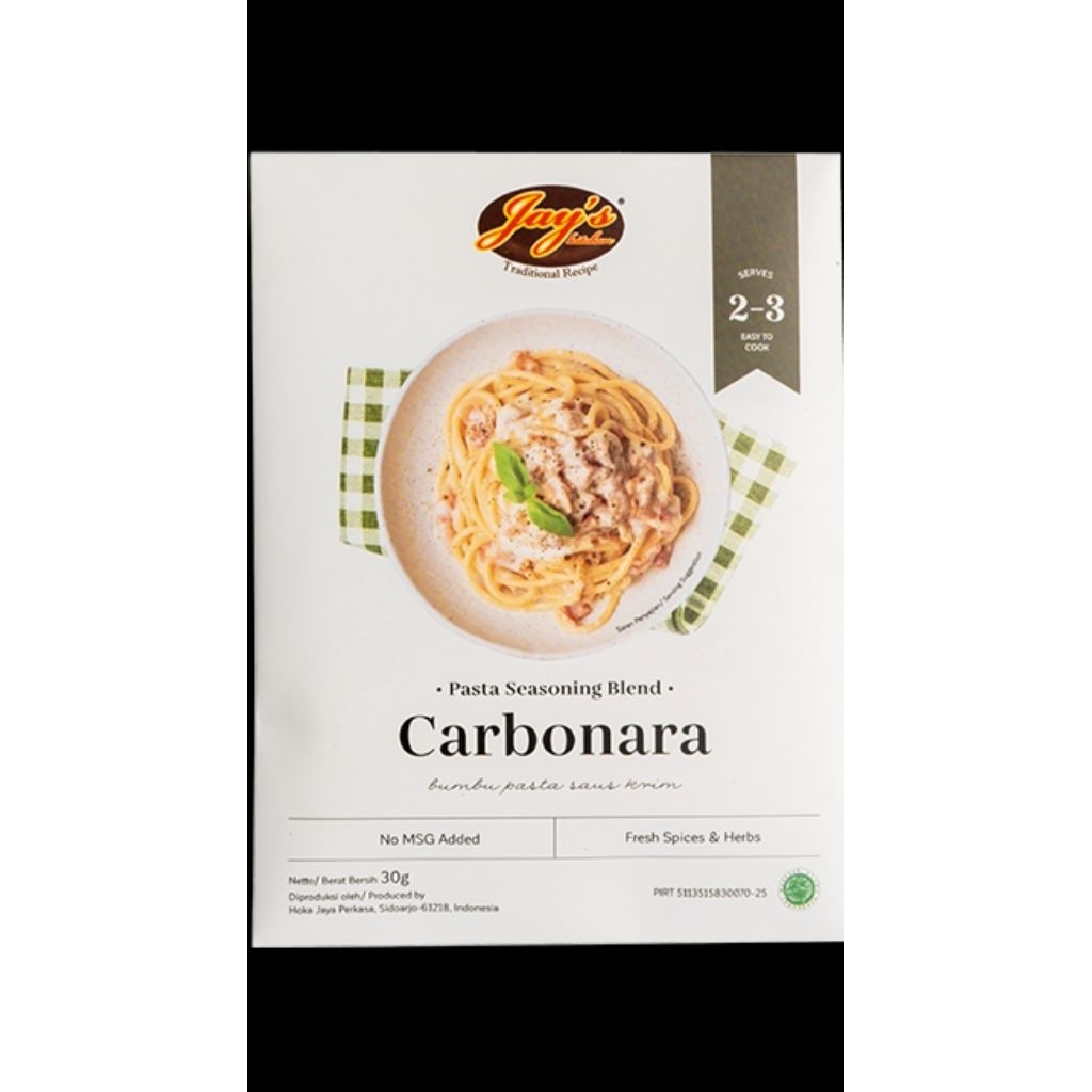 

Jay's Carbonara Saus/ Saus Spaghetti Creamy