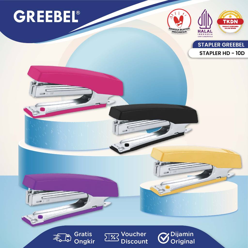 

GREEBEL Stapler Stepler / Jepretan (HD-10D) / Staples Anak Lucu