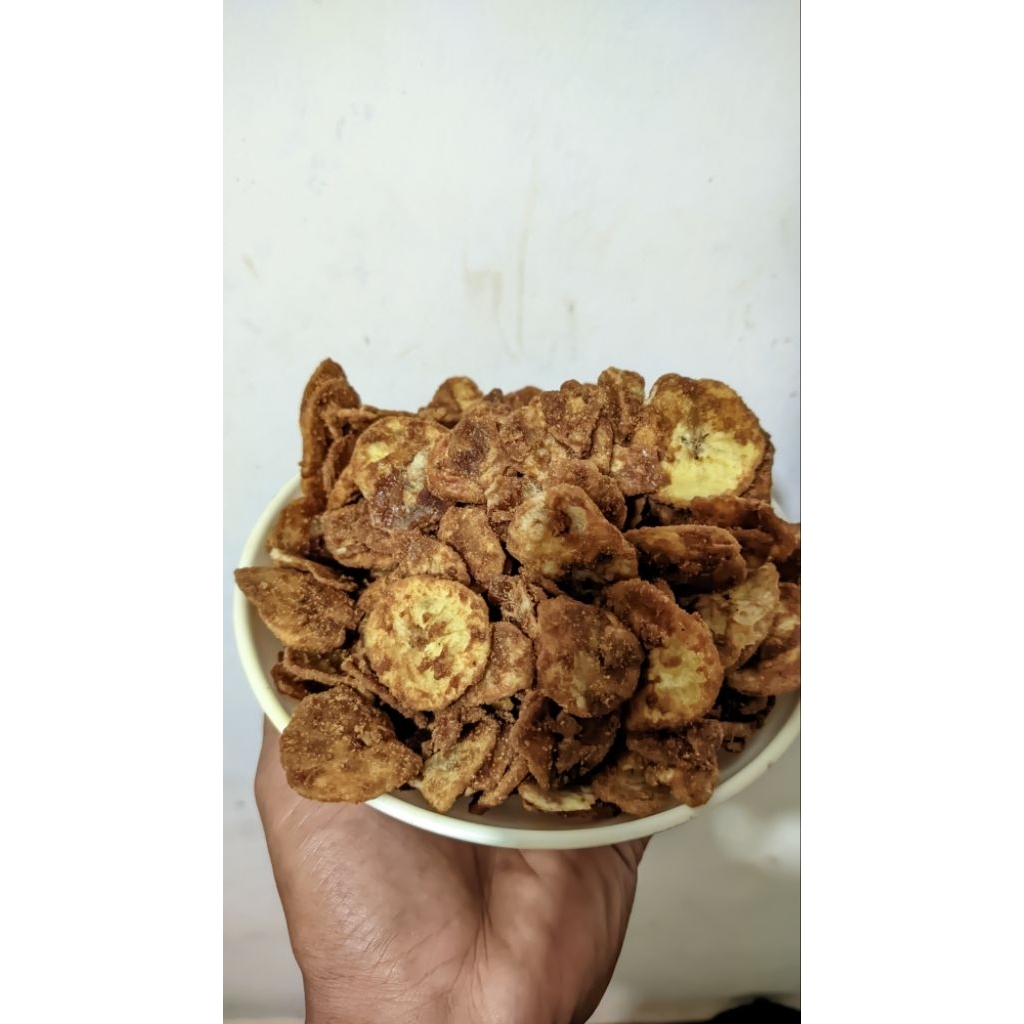 

keripik pisang manis gula aren