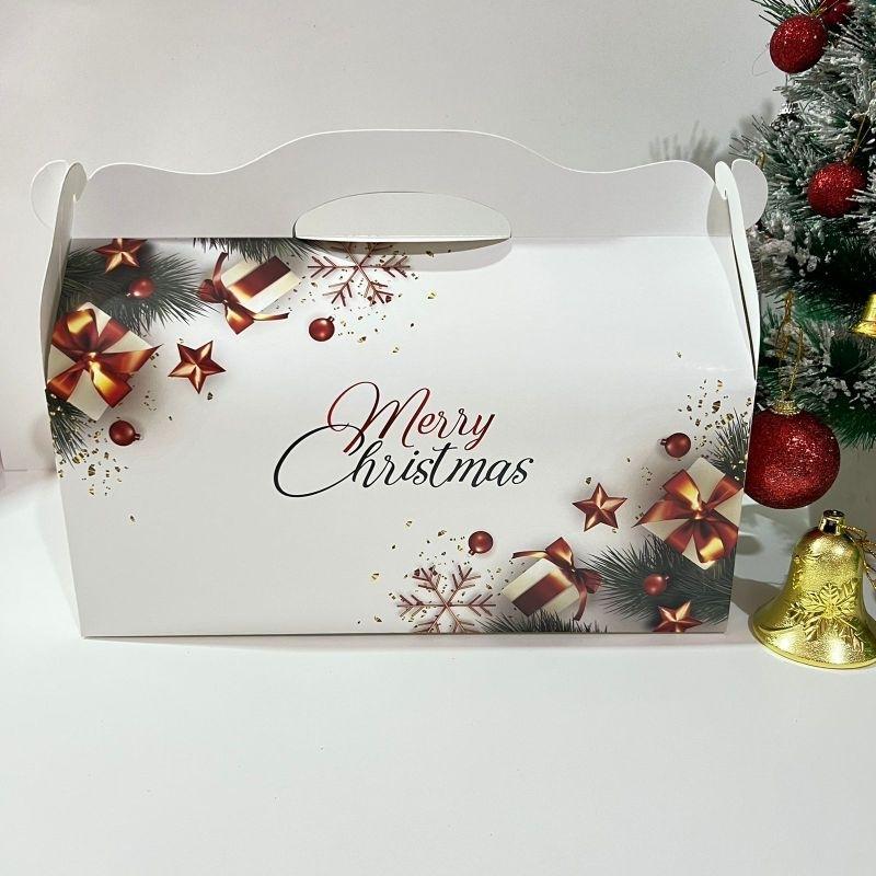 

Cake Box Kue Jinjing Natal Roti Kering Hampers Parcel Xmas isi 3 Toples 600ml