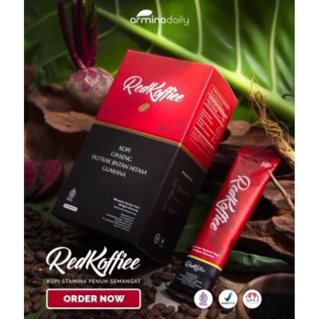 

5 SACHET RED KOFFIE, KOPI' STAMINA