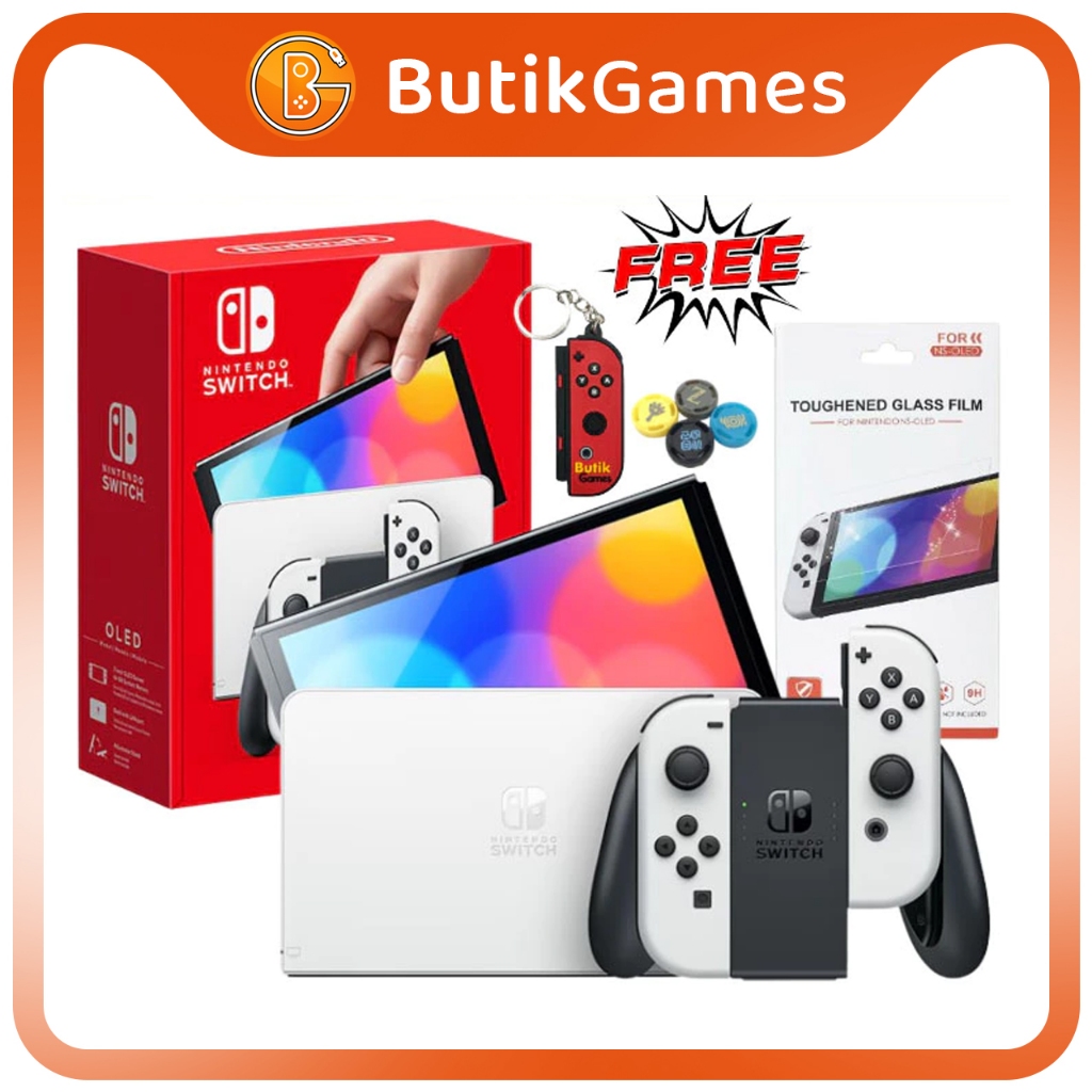Nintendo Switch OLED V3 Console White Putih