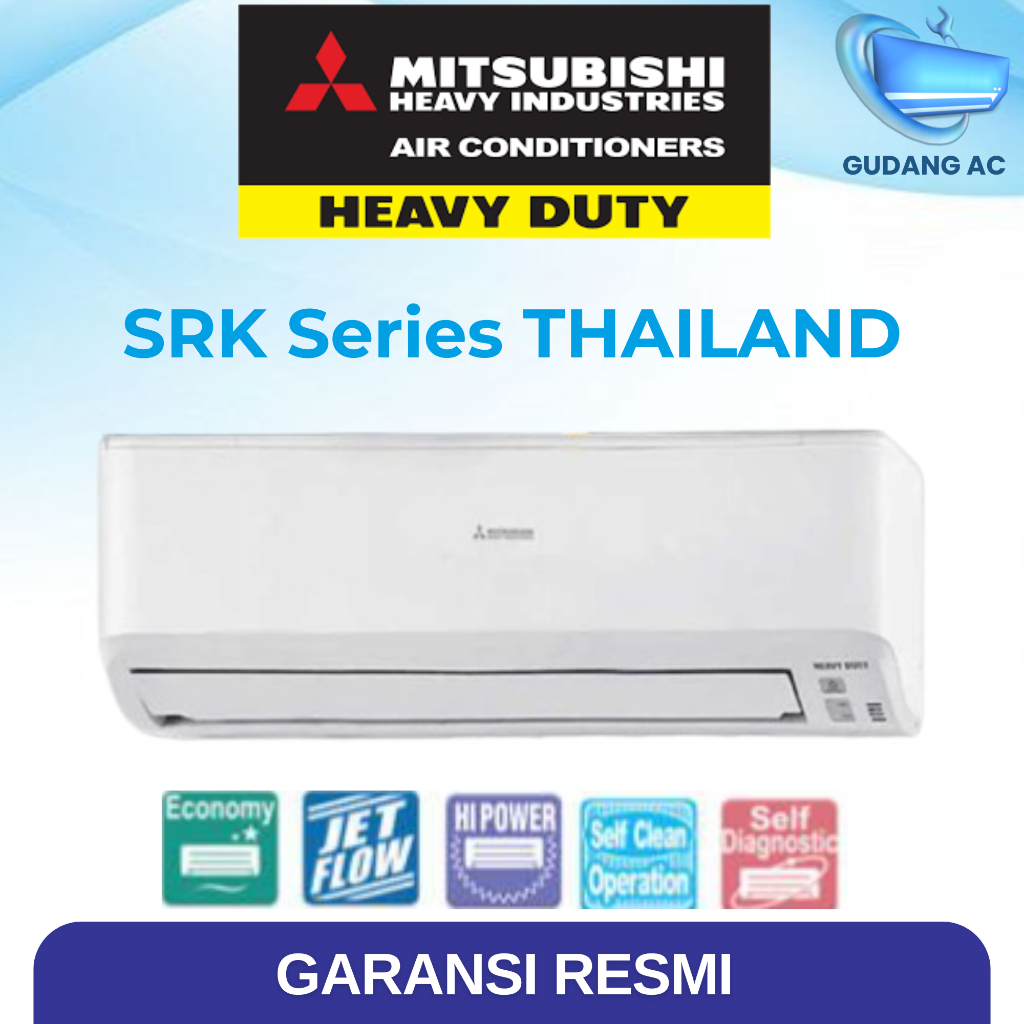 AC Mitsubishi 1/2 PK Thailand Mitsubishi Heavy Duty Split SRK05CR-S3