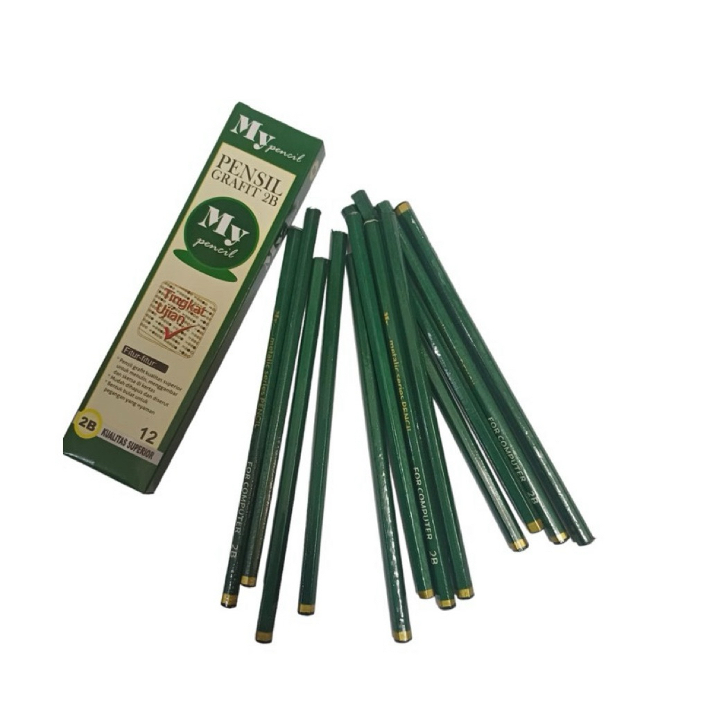 

PENSIL 1B MY PENSIL / PENSIL TULIS KERTAS 2B ANAK UJIAN BAGUS TEBAL / PENSIL TEBAL MUDAH DI HAPUS