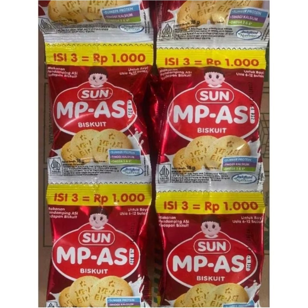 Sun Biskuit MPASI 18 Gram Renceng