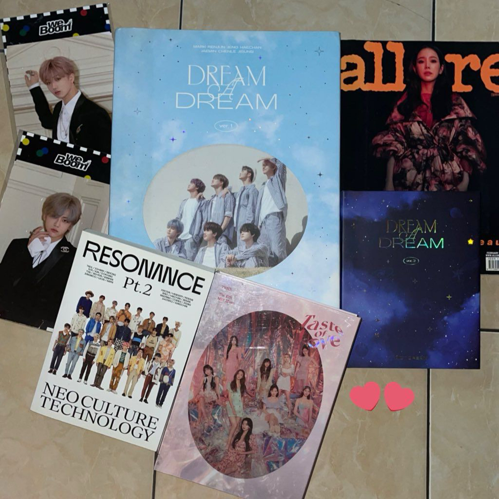 Photobook only Dream a Dream Ver 1, Photobook only Dream a Dream Ve 2 Jisung, Standee We Boom Jisung