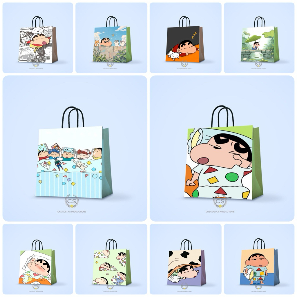 

Paperbag custom Sinchan Goodie Bag Ulang Tahun Anak Tas Kado Tas Kertas Hampers Birthday