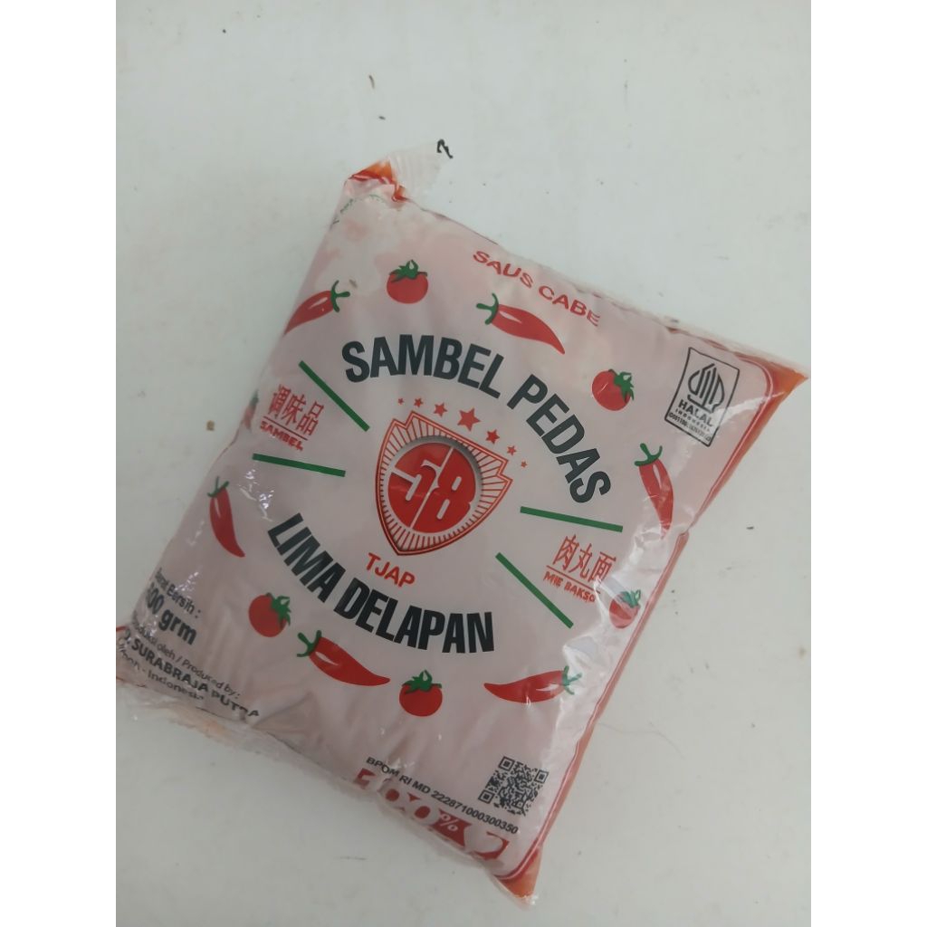 

Saos sambal pedas lima delapan