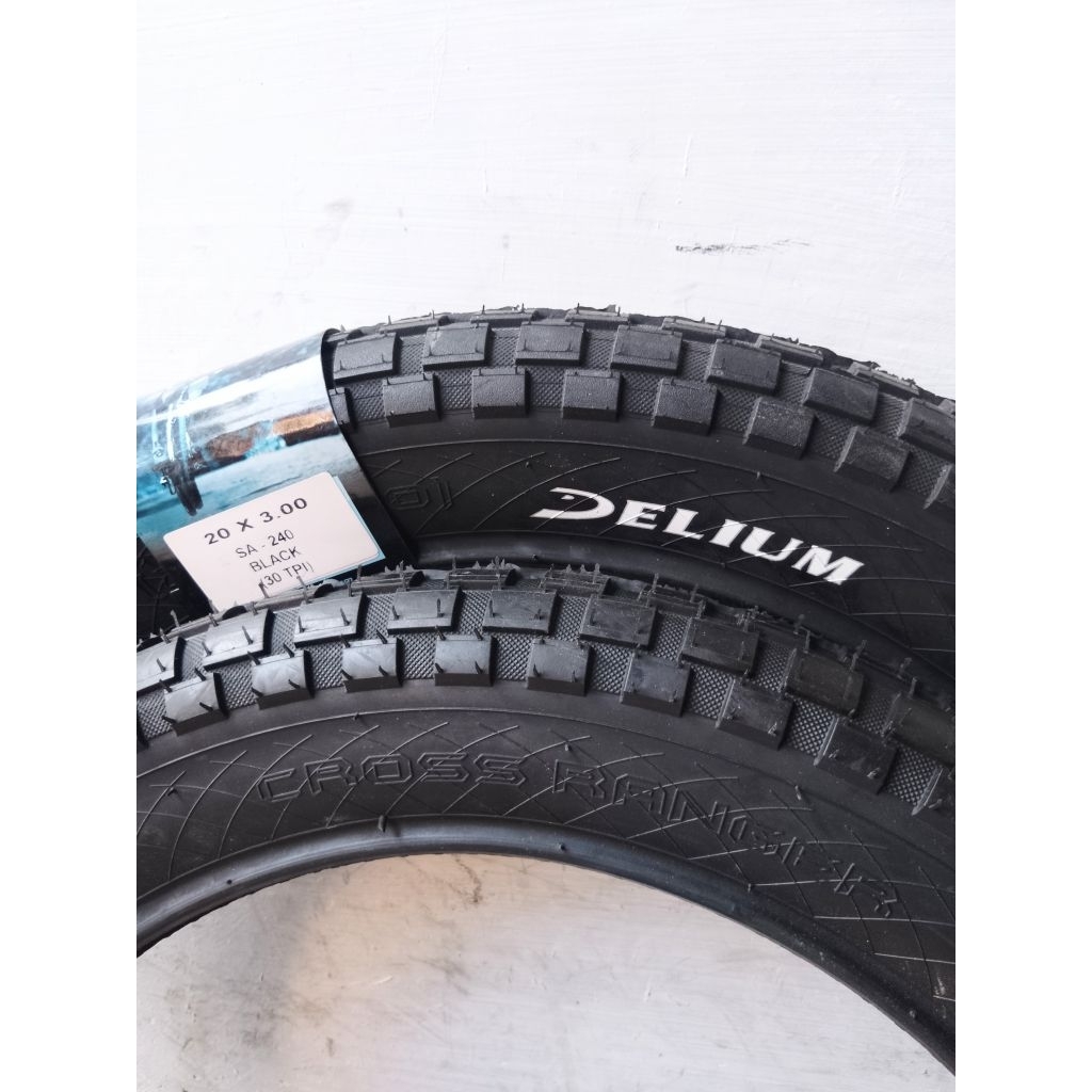 Ban Luar Delium 20 x 3.00 Cross Ranger Sepeda BMX Fat BIKE Swallow 20 x 3.00