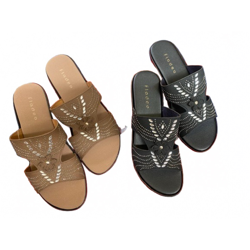 FLADEO Ori Mall FLD18 Sendal Wedges Wanita