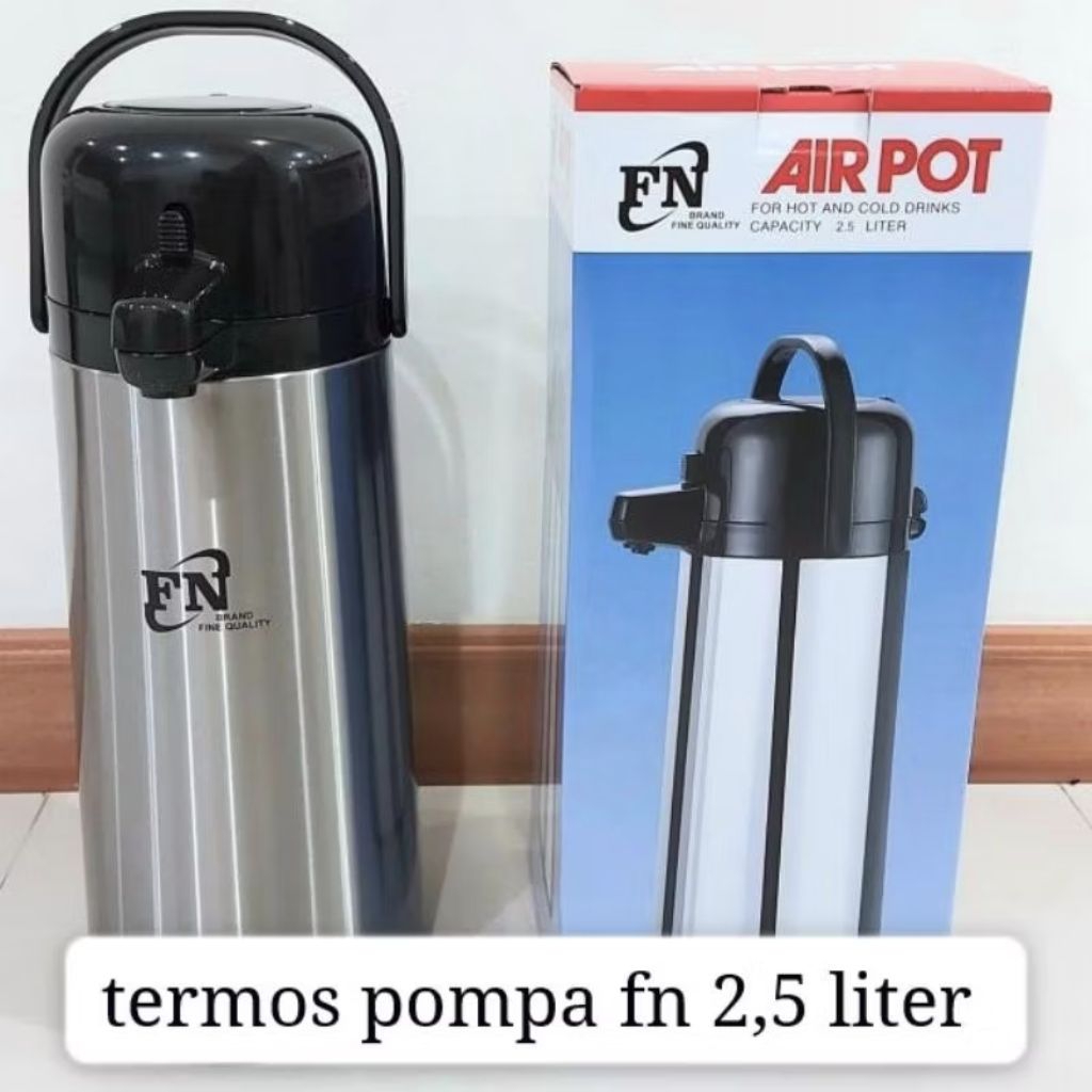 TERMOS AIR PANAS PENCET 2.5 LITER FN / TERMOS AIR PANAS PENCET STAINLESS STELL