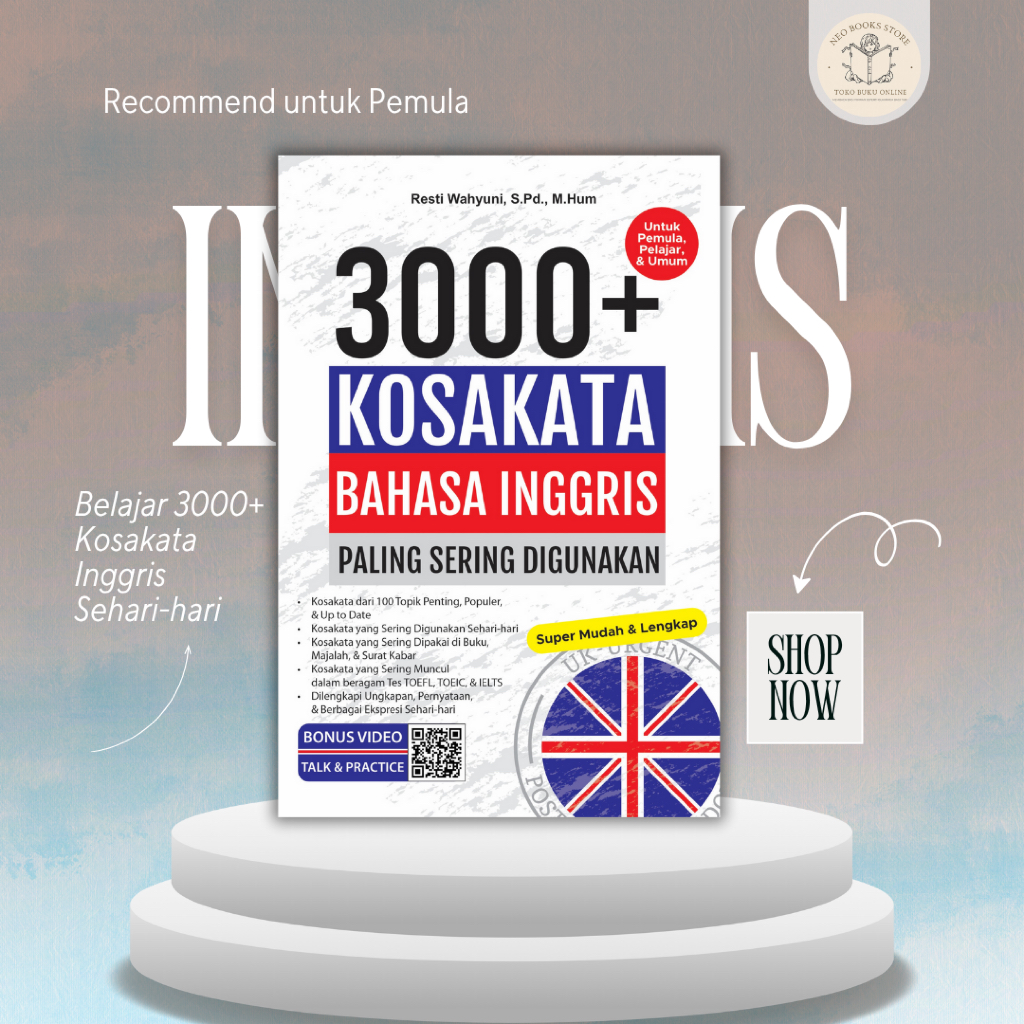 BUKU BELAJAR 3000+ KOSAKATA BAHASA INGGRIS PALING SERING DIGUNAKAN - KOSAKATA SEHARI HARI