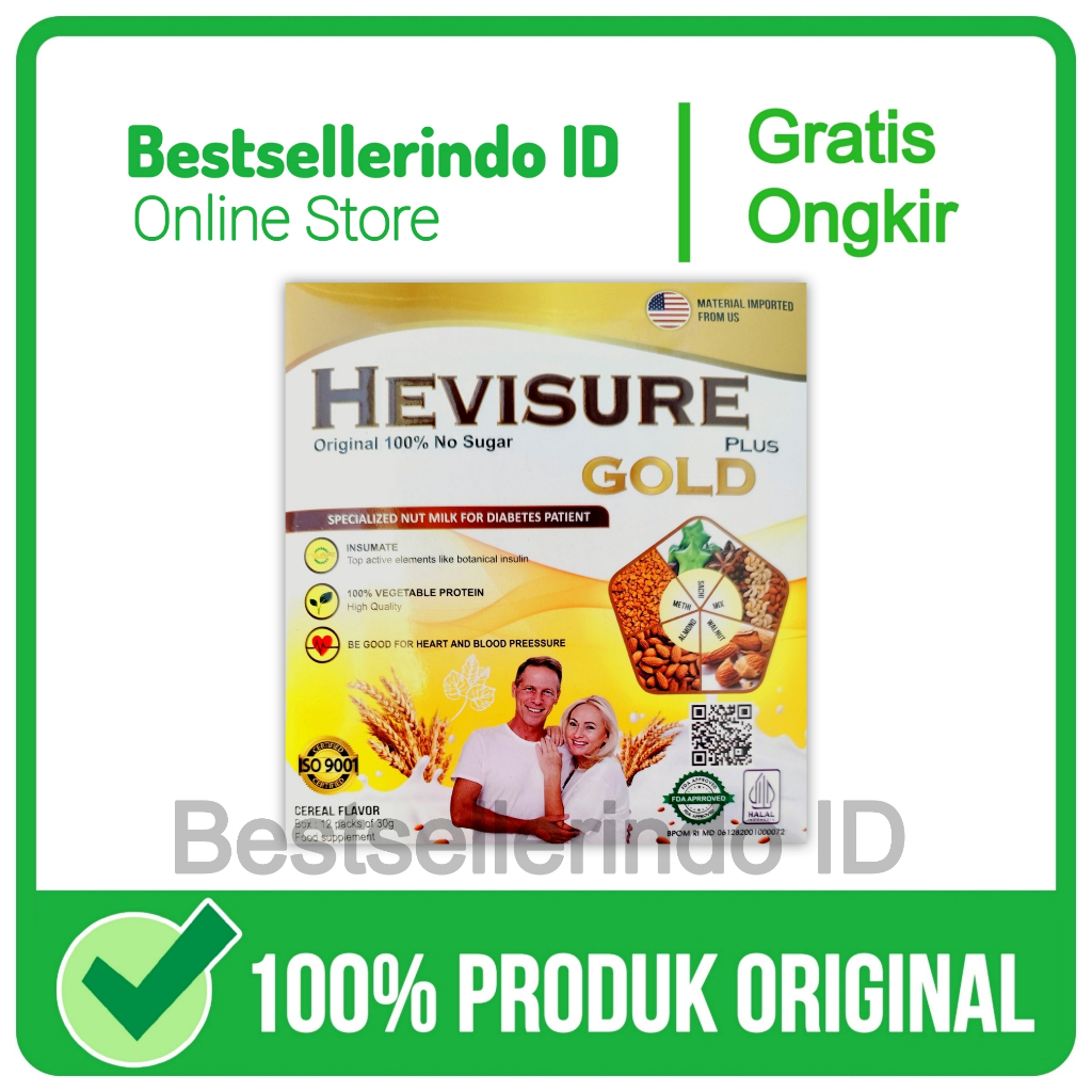 

Hevisure Gold 12 Sachet Asli Original Susu Untuk Diabetes Kencing Manis