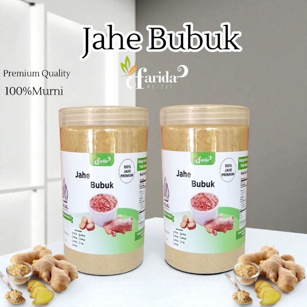 

Jahe Bubuk Murni kemasan Toples Jar 450gr