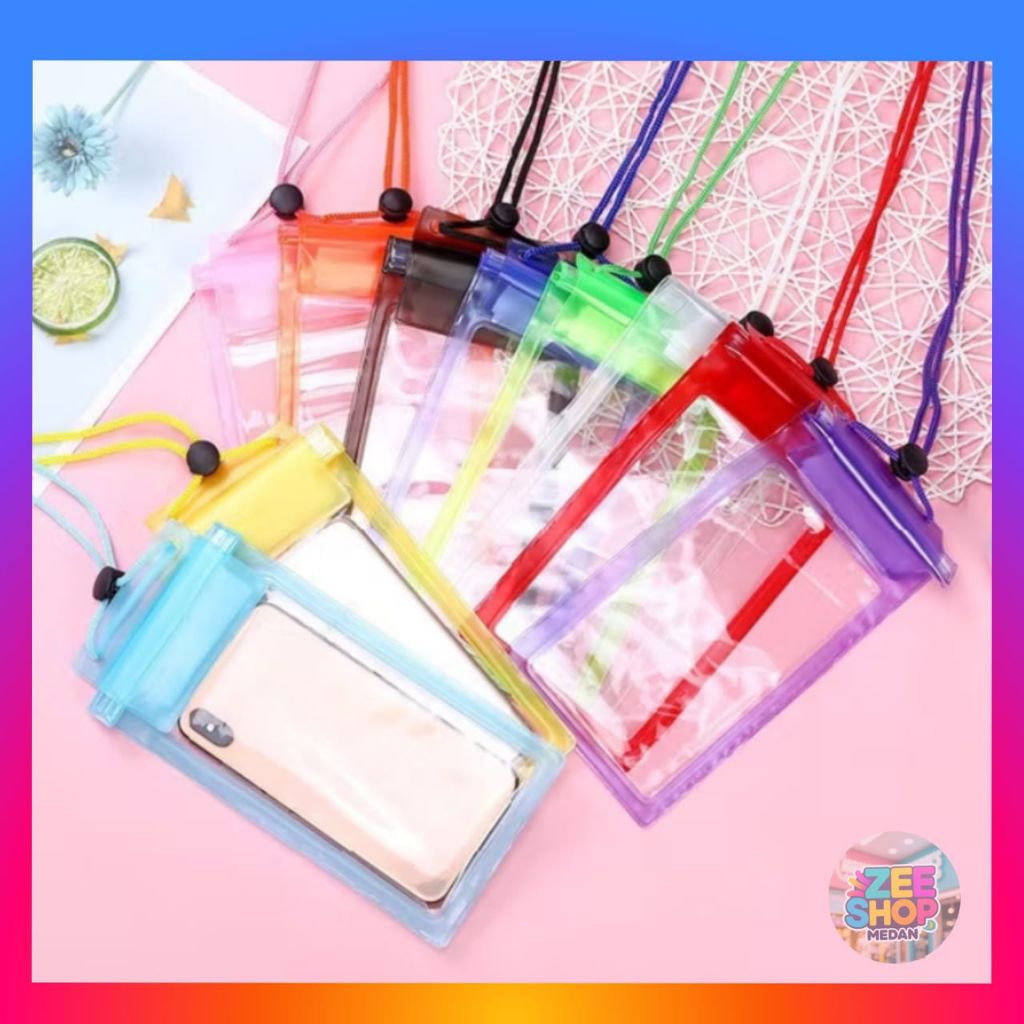 Waterproof Handphone 6,5 / Sarung HP Universal anti air size Xl / For HP Samsung , Oppo , Xiomi , Vi