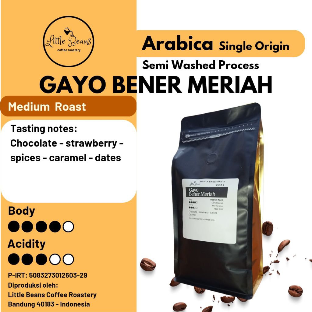 

Kopi arabica Aceh Gayo medium roast 800gr/400gr/200gr biji/bubuk