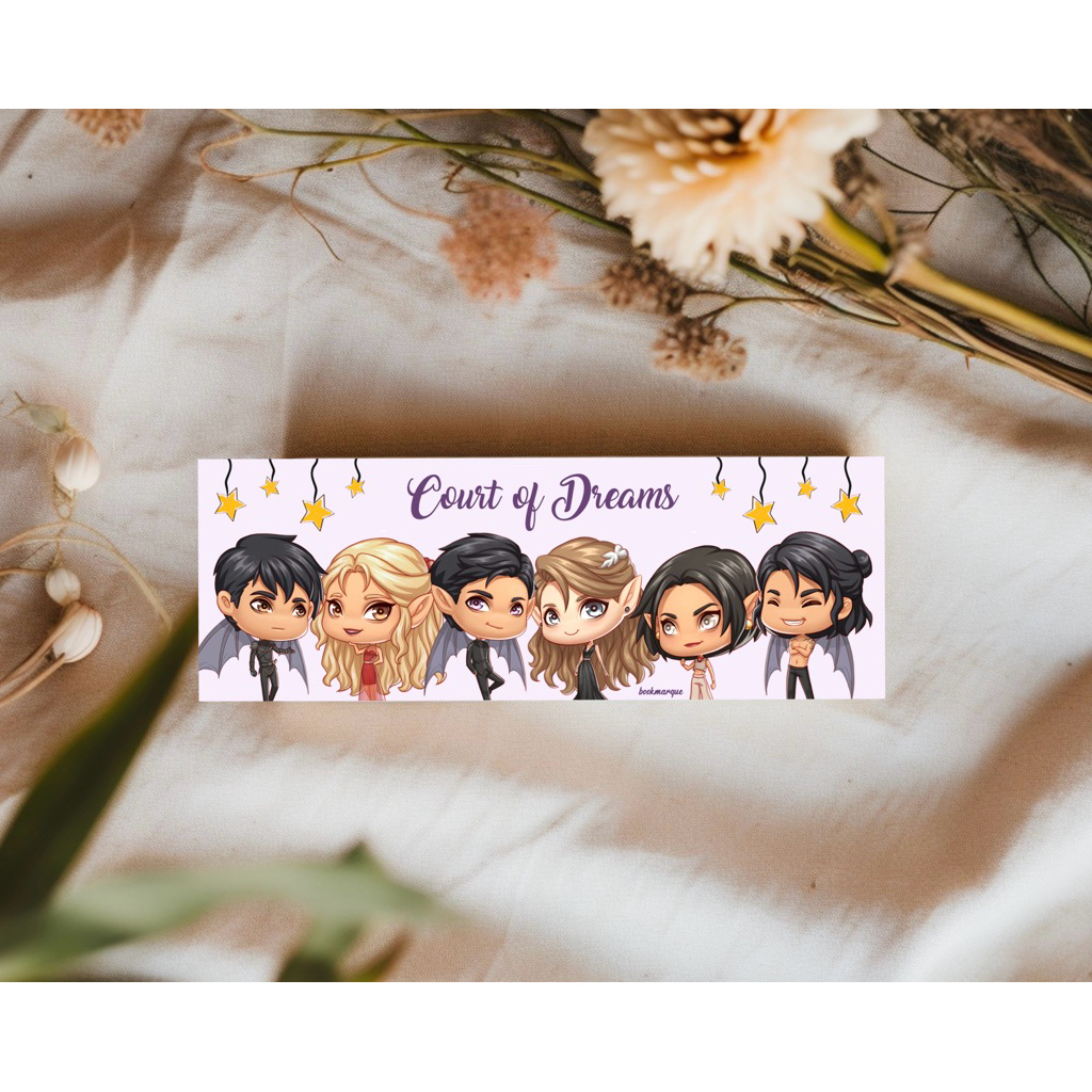 

Fandom Bookmark pembatas buku ACOTAR, ACOMAF, Velaris, Rhysand Night Court