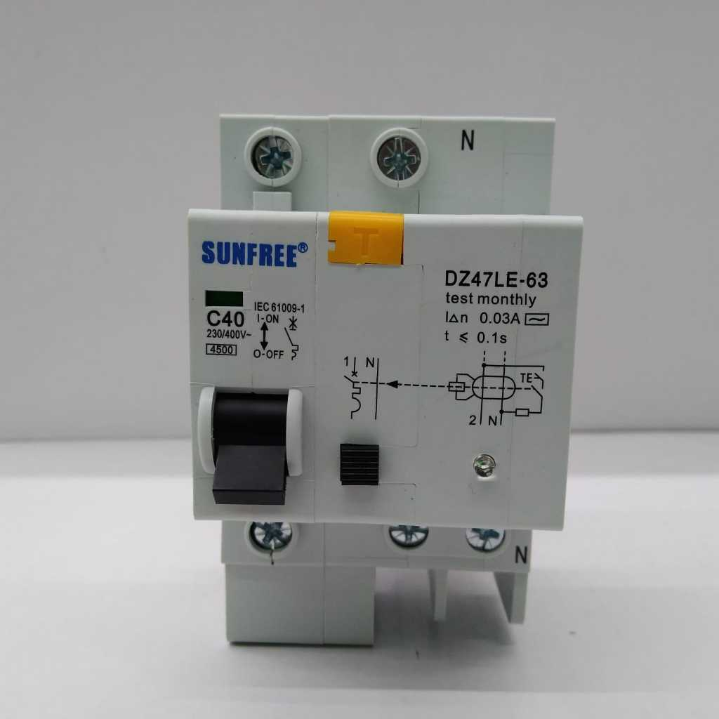 Sunfree Anti Kontak Listrik ELCB 40 Ampere